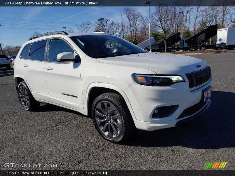 Bright White / Black 2019 Jeep Cherokee Limited 4x4
