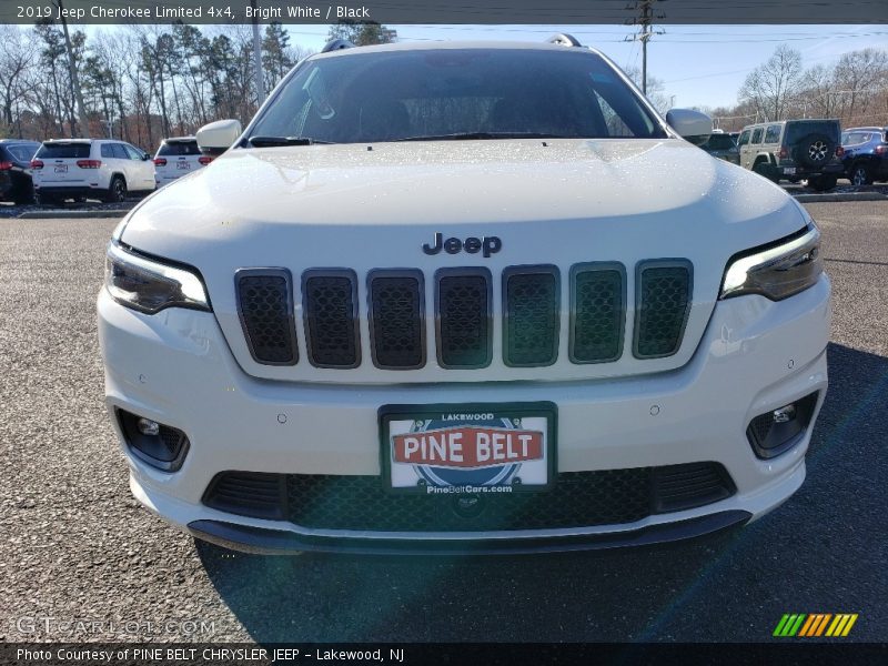 Bright White / Black 2019 Jeep Cherokee Limited 4x4