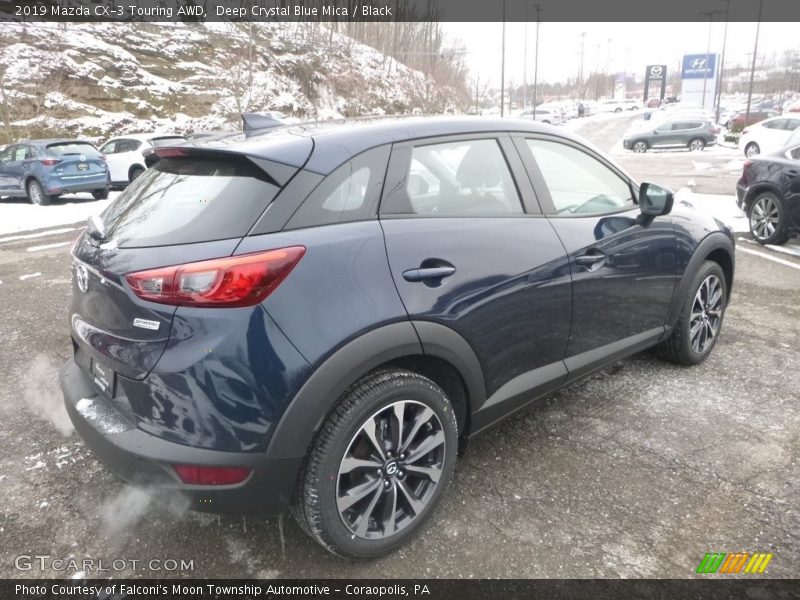 Deep Crystal Blue Mica / Black 2019 Mazda CX-3 Touring AWD