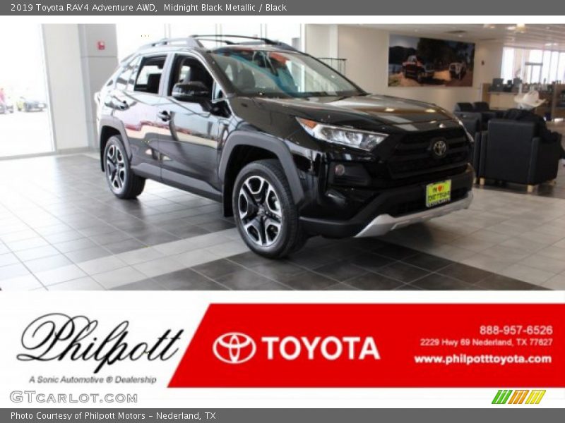 Midnight Black Metallic / Black 2019 Toyota RAV4 Adventure AWD