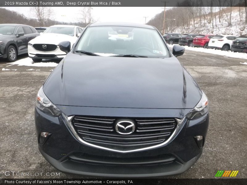 Deep Crystal Blue Mica / Black 2019 Mazda CX-3 Touring AWD