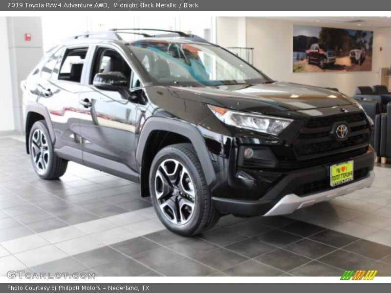 Midnight Black Metallic / Black 2019 Toyota RAV4 Adventure AWD
