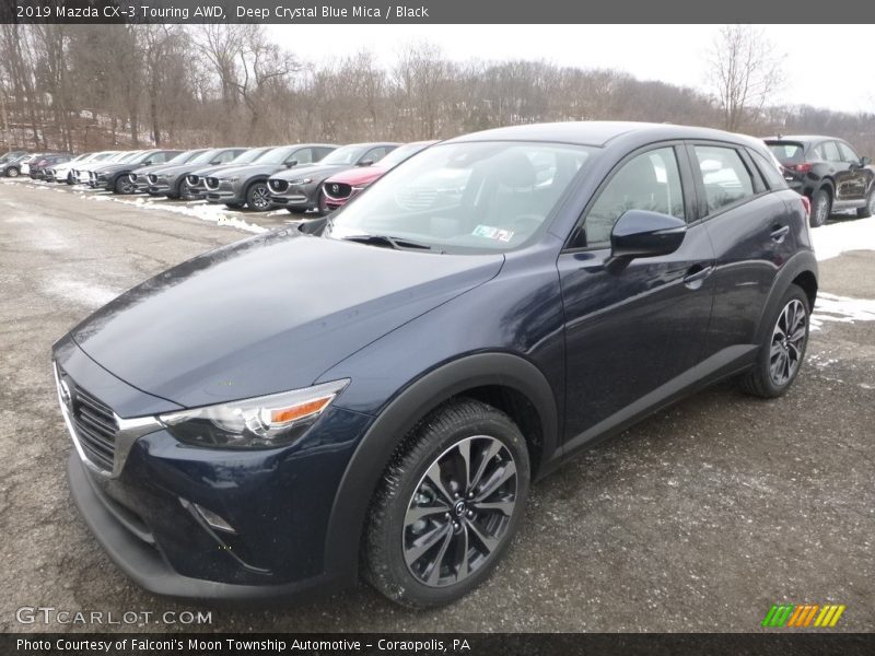 Deep Crystal Blue Mica / Black 2019 Mazda CX-3 Touring AWD