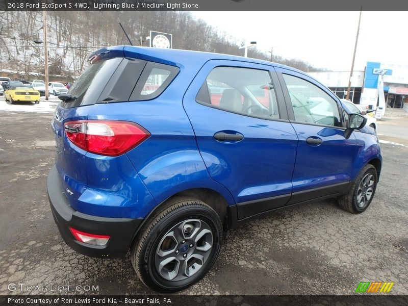 Lightning Blue / Medium Light Stone 2018 Ford EcoSport S 4WD