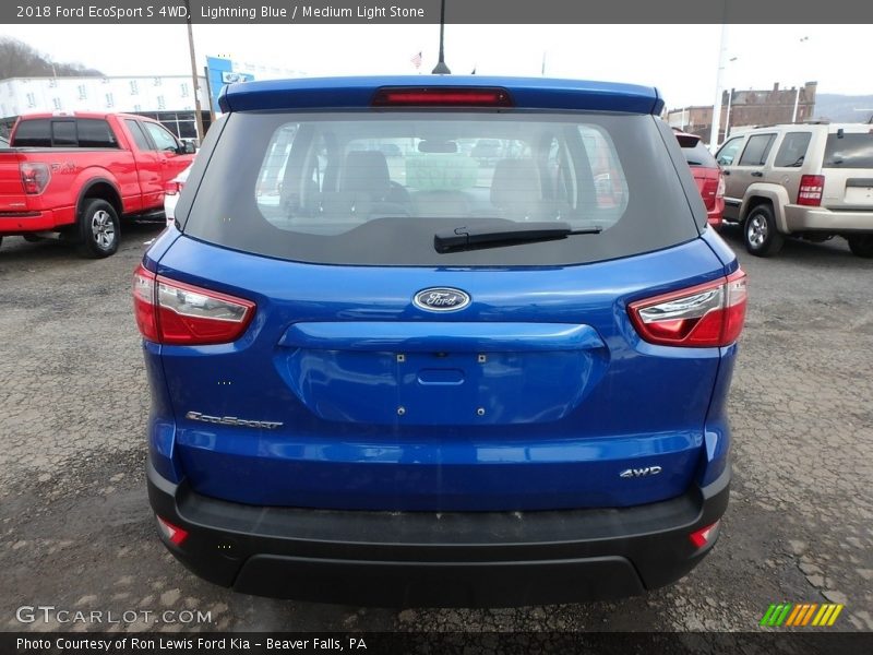 Lightning Blue / Medium Light Stone 2018 Ford EcoSport S 4WD