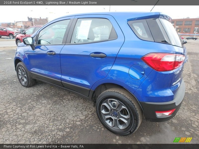 Lightning Blue / Medium Light Stone 2018 Ford EcoSport S 4WD