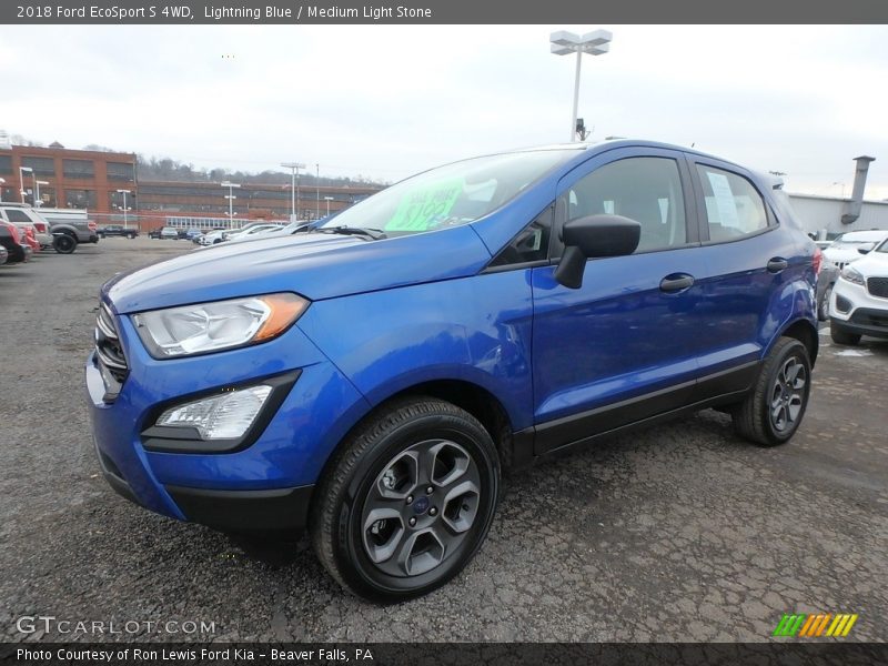 Lightning Blue / Medium Light Stone 2018 Ford EcoSport S 4WD