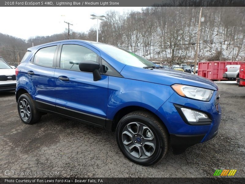 Lightning Blue / Medium Light Stone 2018 Ford EcoSport S 4WD