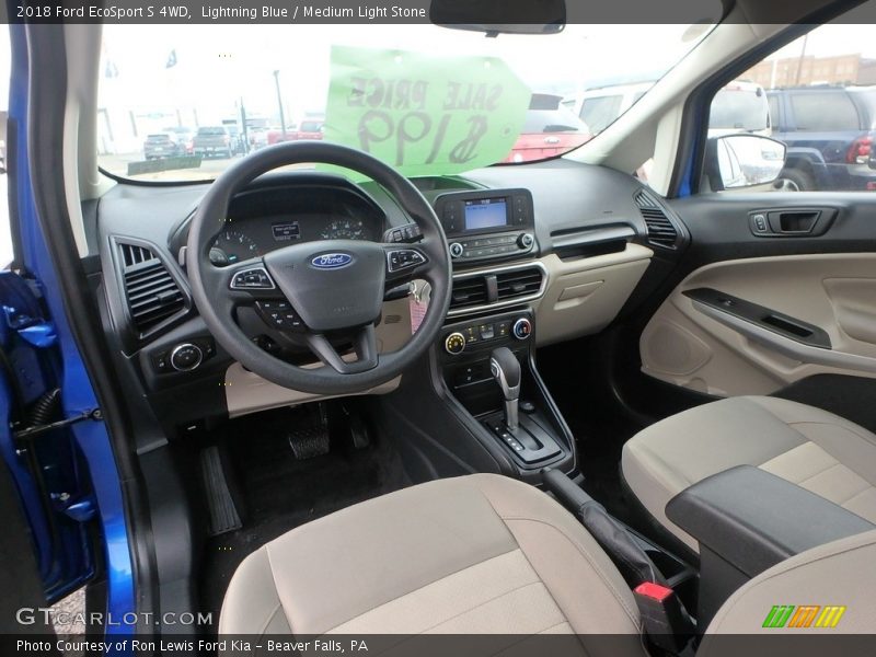 Lightning Blue / Medium Light Stone 2018 Ford EcoSport S 4WD