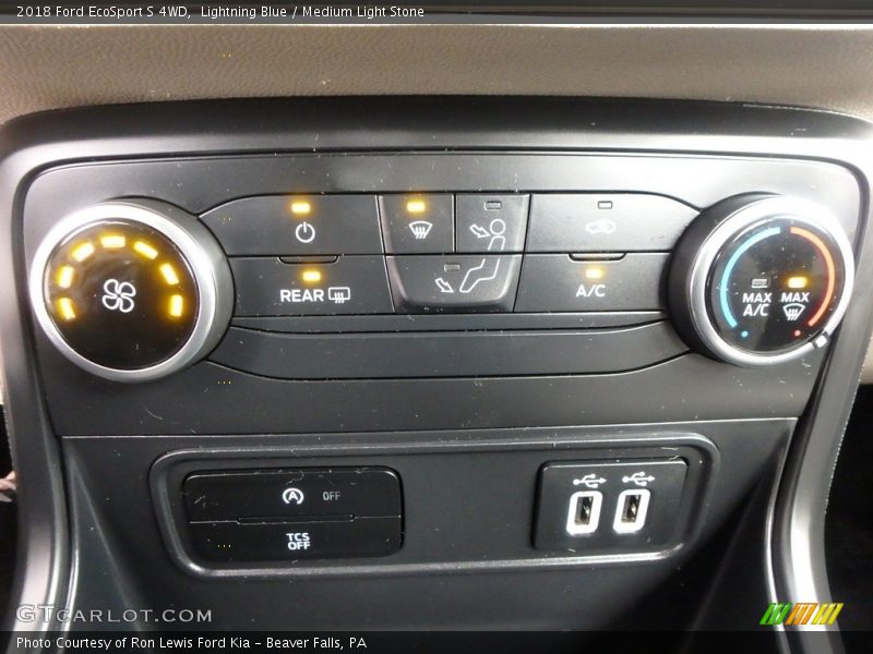 Lightning Blue / Medium Light Stone 2018 Ford EcoSport S 4WD