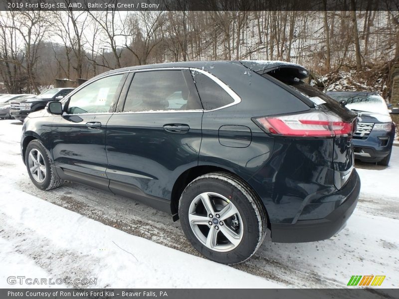 Baltic Sea Green / Ebony 2019 Ford Edge SEL AWD