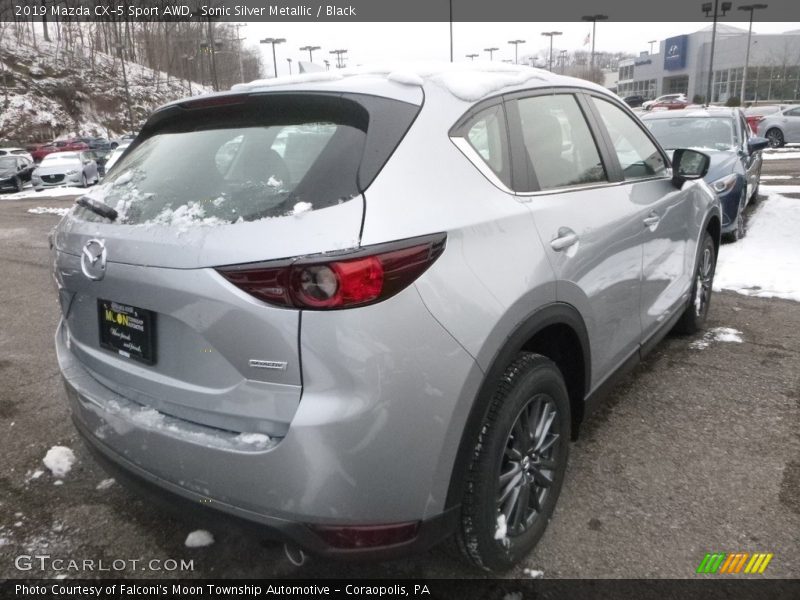 Sonic Silver Metallic / Black 2019 Mazda CX-5 Sport AWD