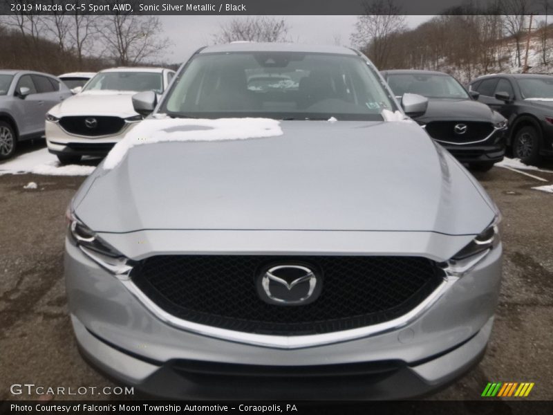 Sonic Silver Metallic / Black 2019 Mazda CX-5 Sport AWD