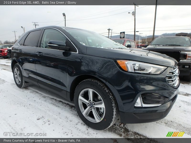 Baltic Sea Green / Ebony 2019 Ford Edge SEL AWD