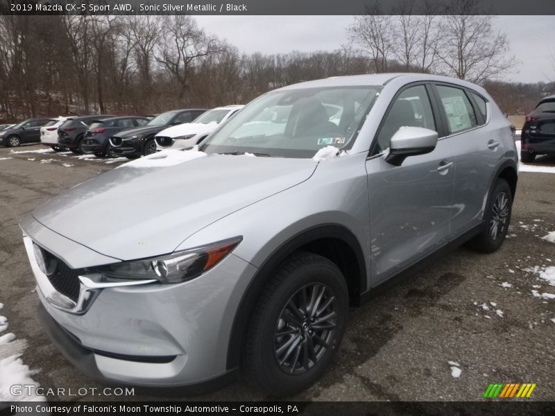 Sonic Silver Metallic / Black 2019 Mazda CX-5 Sport AWD