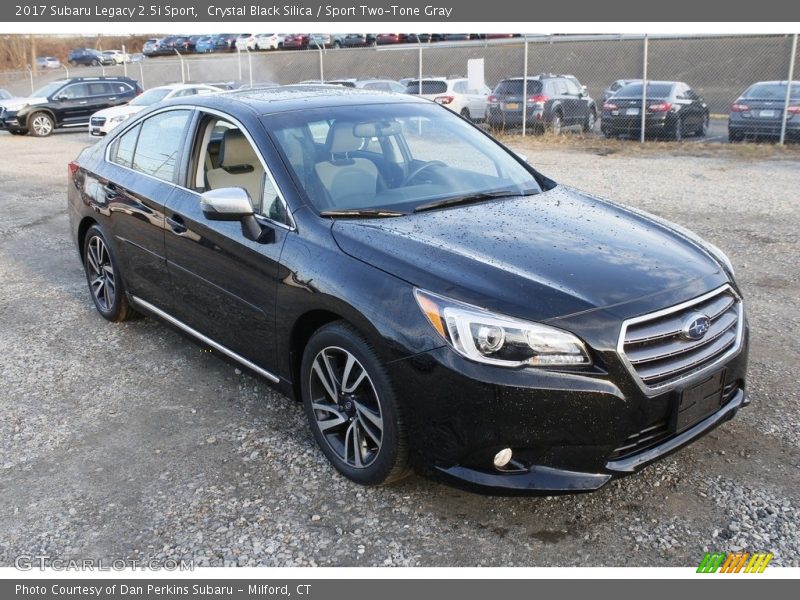 Crystal Black Silica / Sport Two-Tone Gray 2017 Subaru Legacy 2.5i Sport
