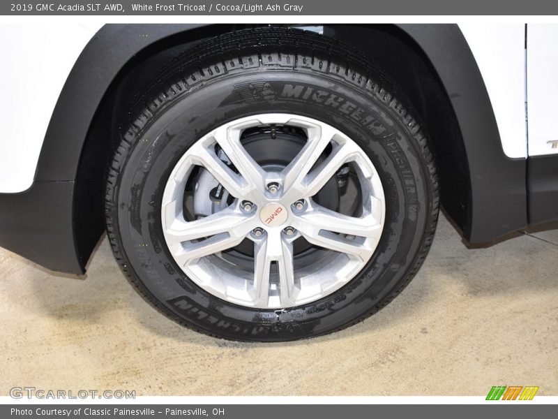 White Frost Tricoat / Cocoa/Light Ash Gray 2019 GMC Acadia SLT AWD