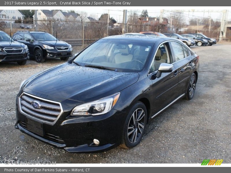 Crystal Black Silica / Sport Two-Tone Gray 2017 Subaru Legacy 2.5i Sport
