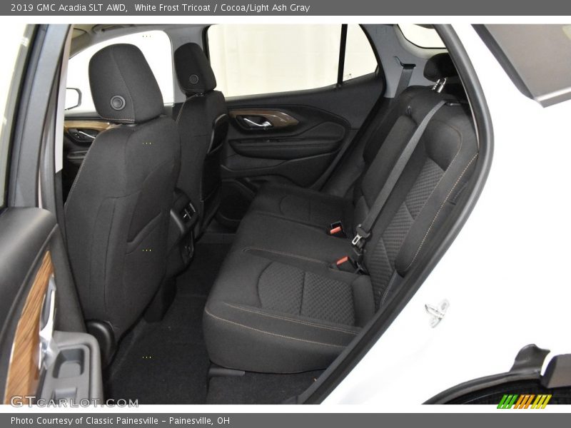 White Frost Tricoat / Cocoa/Light Ash Gray 2019 GMC Acadia SLT AWD