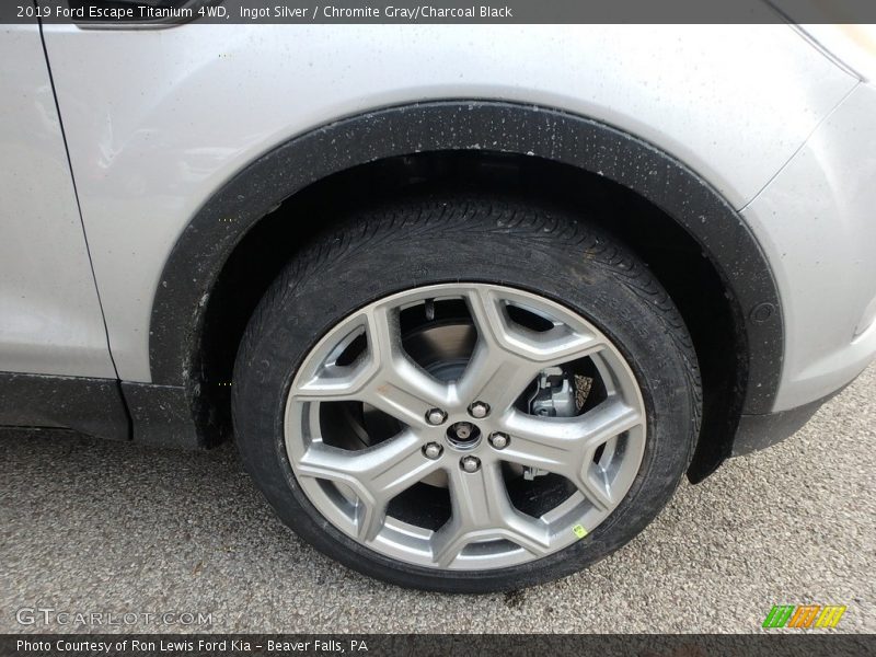 Ingot Silver / Chromite Gray/Charcoal Black 2019 Ford Escape Titanium 4WD