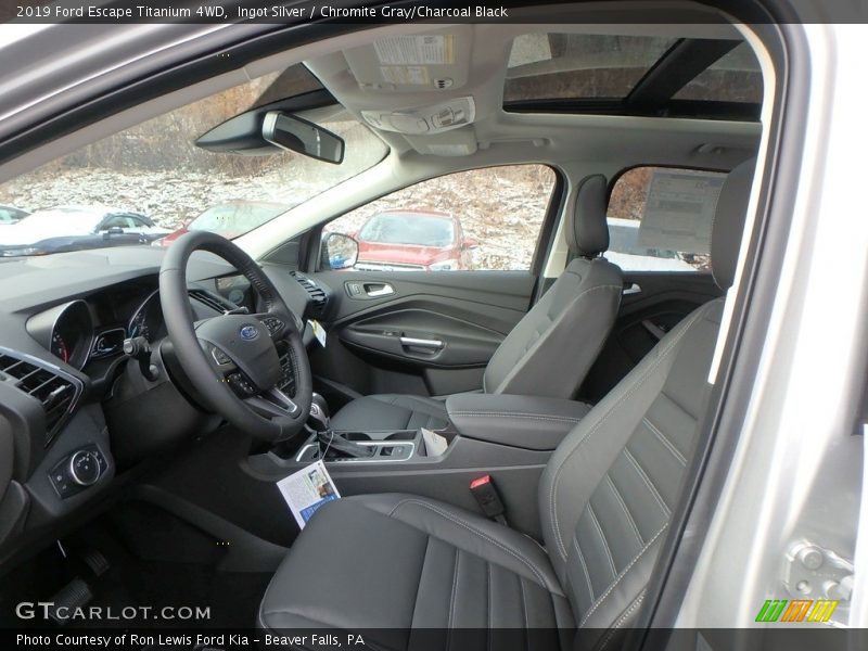 Ingot Silver / Chromite Gray/Charcoal Black 2019 Ford Escape Titanium 4WD