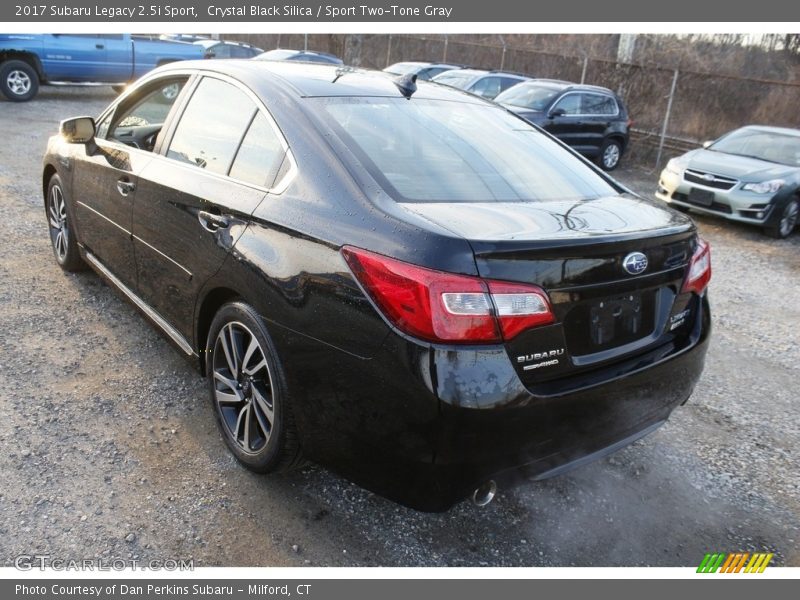 Crystal Black Silica / Sport Two-Tone Gray 2017 Subaru Legacy 2.5i Sport