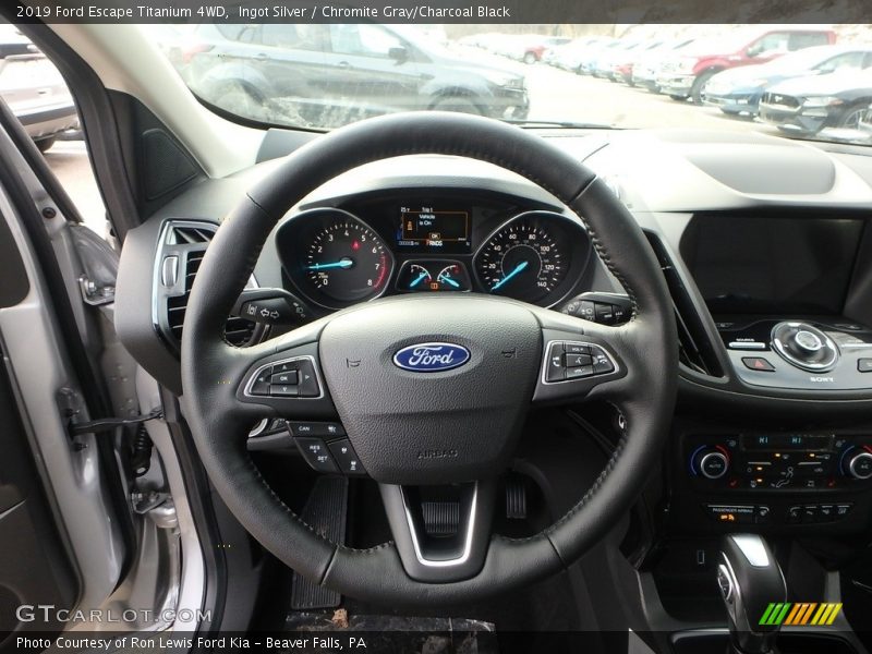 Ingot Silver / Chromite Gray/Charcoal Black 2019 Ford Escape Titanium 4WD