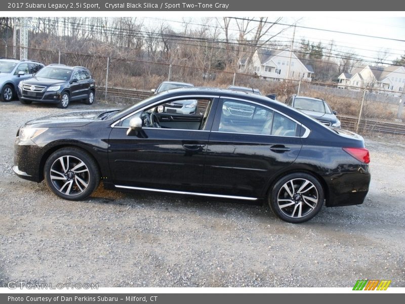 Crystal Black Silica / Sport Two-Tone Gray 2017 Subaru Legacy 2.5i Sport