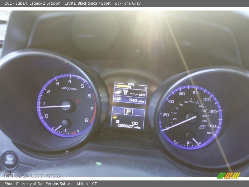 Crystal Black Silica / Sport Two-Tone Gray 2017 Subaru Legacy 2.5i Sport