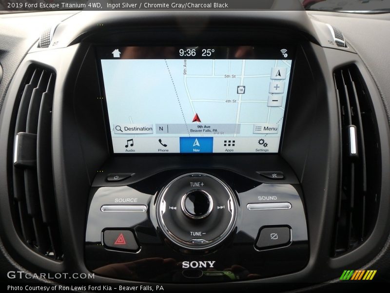 Ingot Silver / Chromite Gray/Charcoal Black 2019 Ford Escape Titanium 4WD