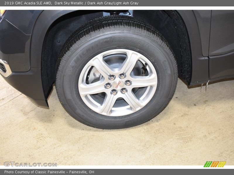 Dark Sky Metallic / Dark Ash Gray/Light Ash Gray 2019 GMC Acadia SLE AWD