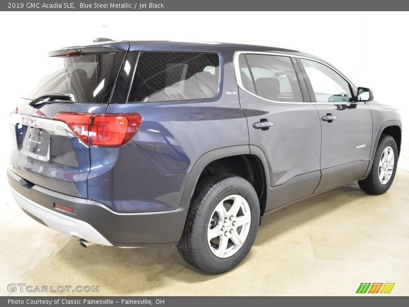 Blue Steel Metallic / Jet Black 2019 GMC Acadia SLE