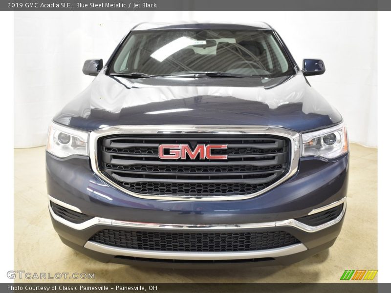 Blue Steel Metallic / Jet Black 2019 GMC Acadia SLE