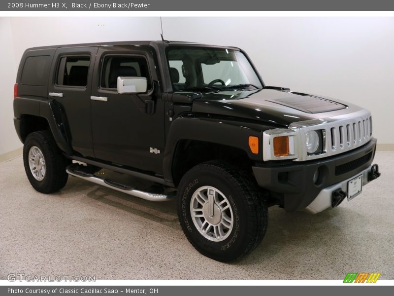 Black / Ebony Black/Pewter 2008 Hummer H3 X