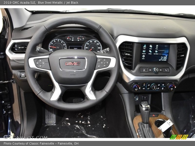 Blue Steel Metallic / Jet Black 2019 GMC Acadia SLE