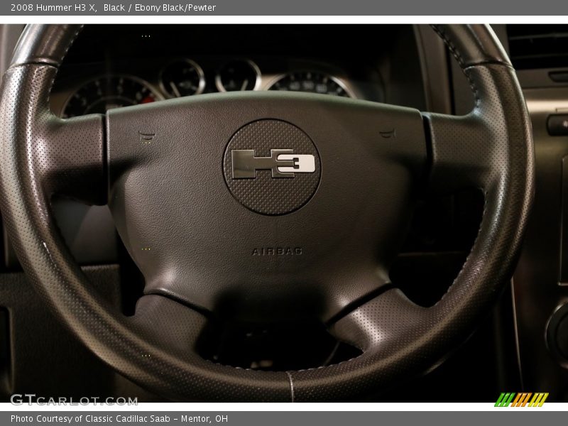 Black / Ebony Black/Pewter 2008 Hummer H3 X