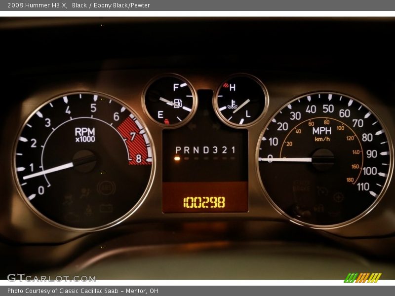 Black / Ebony Black/Pewter 2008 Hummer H3 X