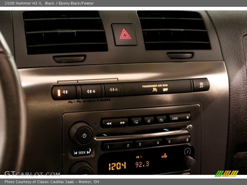 Black / Ebony Black/Pewter 2008 Hummer H3 X