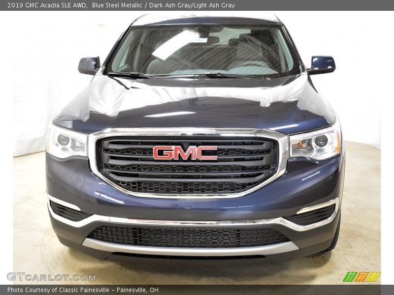Blue Steel Metallic / Dark Ash Gray/Light Ash Gray 2019 GMC Acadia SLE AWD