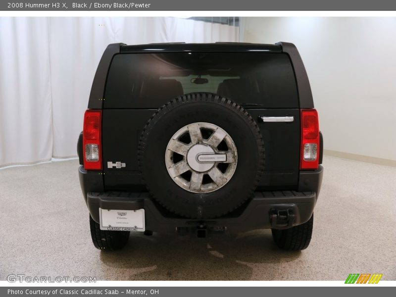 Black / Ebony Black/Pewter 2008 Hummer H3 X