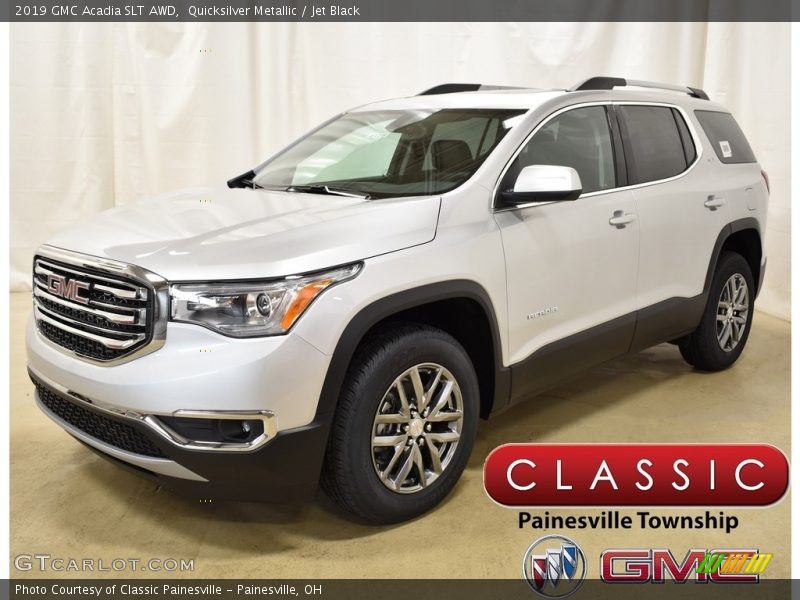 Quicksilver Metallic / Jet Black 2019 GMC Acadia SLT AWD