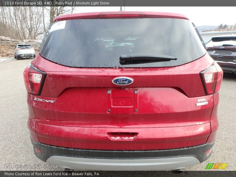 Ruby Red / Medium Light Stone 2019 Ford Escape SEL 4WD