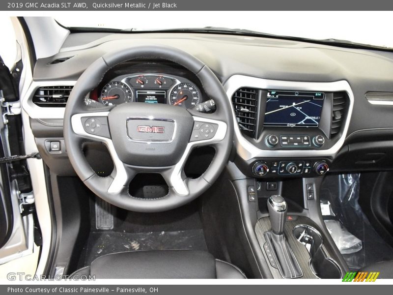 Quicksilver Metallic / Jet Black 2019 GMC Acadia SLT AWD