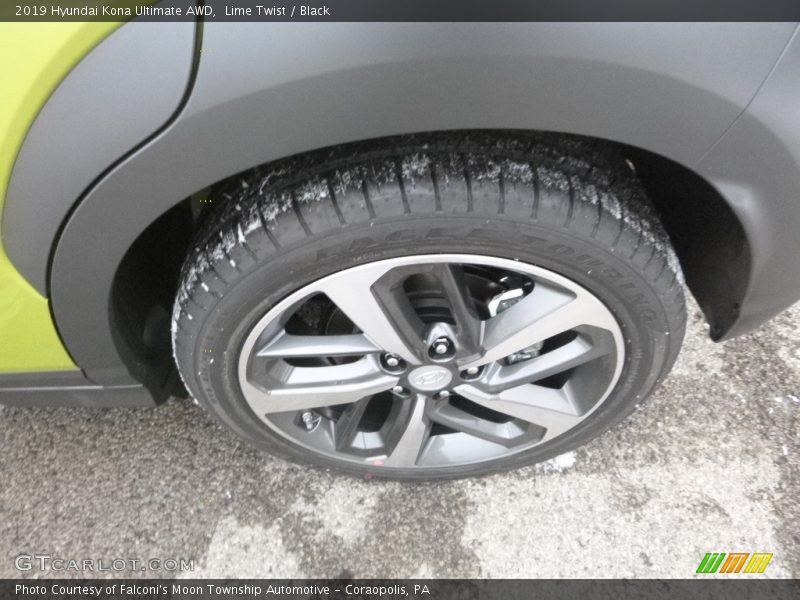 Lime Twist / Black 2019 Hyundai Kona Ultimate AWD