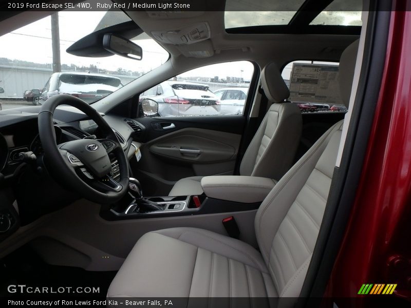 Ruby Red / Medium Light Stone 2019 Ford Escape SEL 4WD