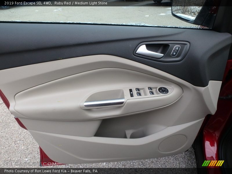 Ruby Red / Medium Light Stone 2019 Ford Escape SEL 4WD