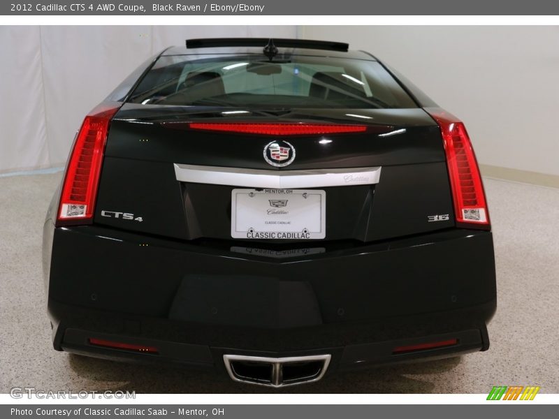 Black Raven / Ebony/Ebony 2012 Cadillac CTS 4 AWD Coupe