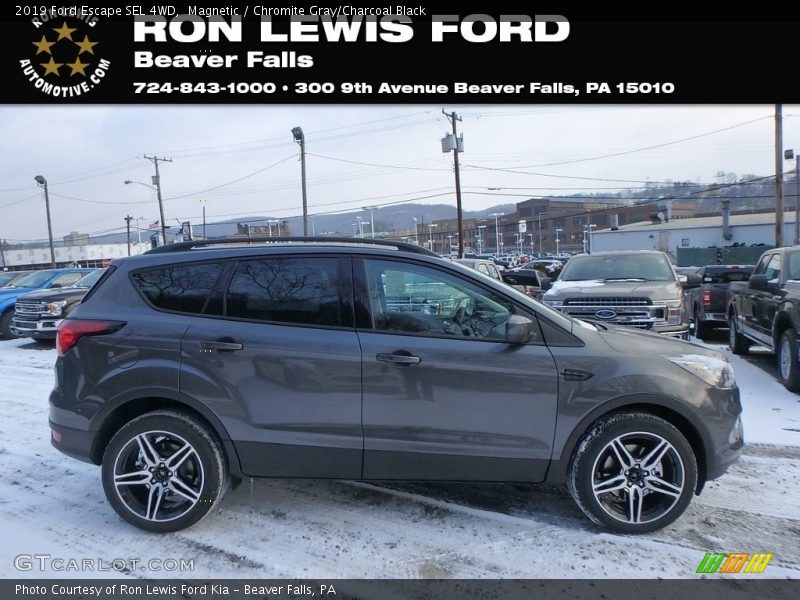 Magnetic / Chromite Gray/Charcoal Black 2019 Ford Escape SEL 4WD