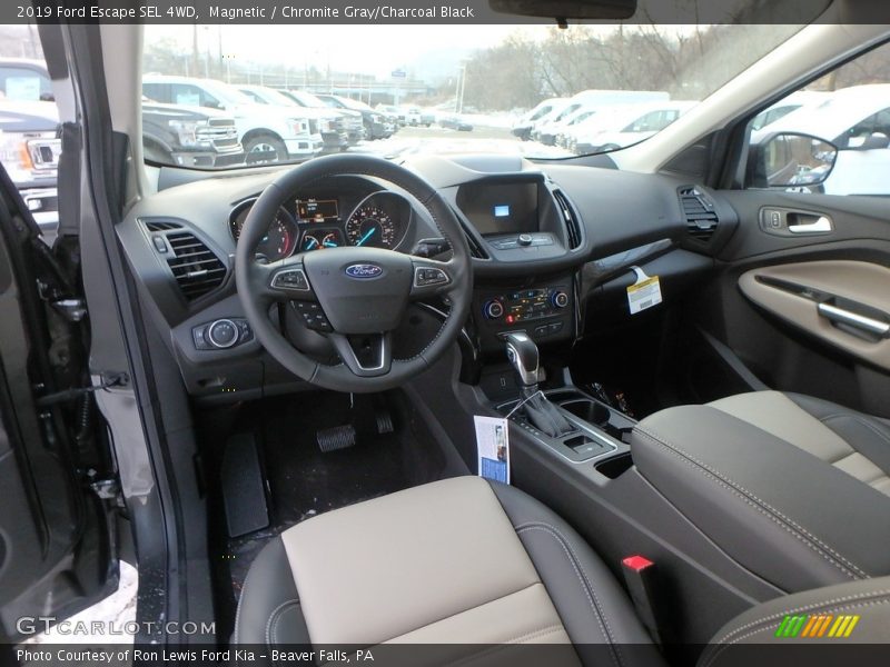 Magnetic / Chromite Gray/Charcoal Black 2019 Ford Escape SEL 4WD