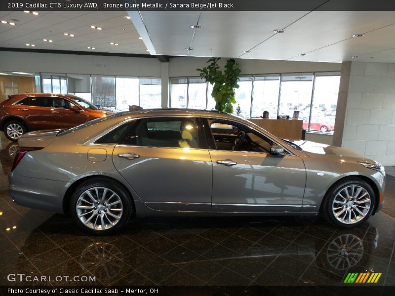 Bronze Dune Metallic / Sahara Beige/Jet Black 2019 Cadillac CT6 Luxury AWD